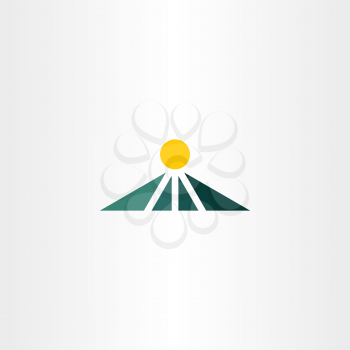 simple mountain icon vector sign