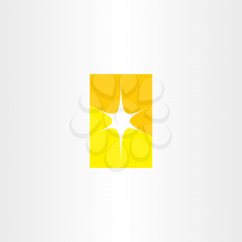 abstract star yellow vector symbol 