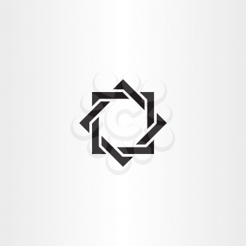black star vector icon business symbol