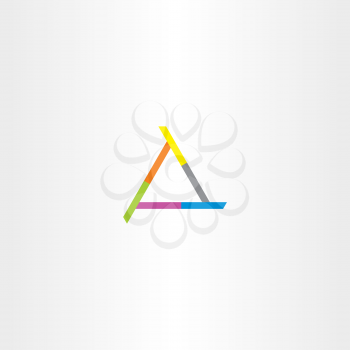 business company triangle abstract vector logo shape