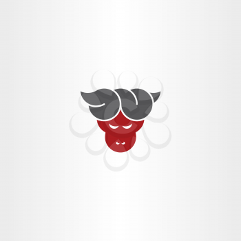 devil face vector symbol design element