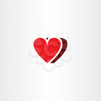 heart vector symbol icon love shape