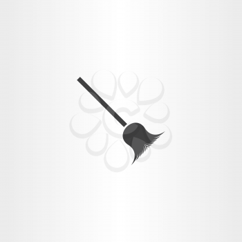 broom icon vector illustration design