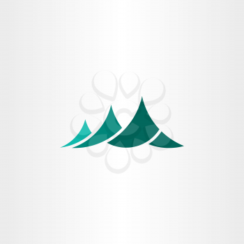 mountain vector symbol logo element sign emblem