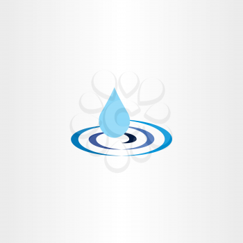 water drop ripple vector icon illustration sign