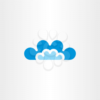 clouds vector icon symbol 