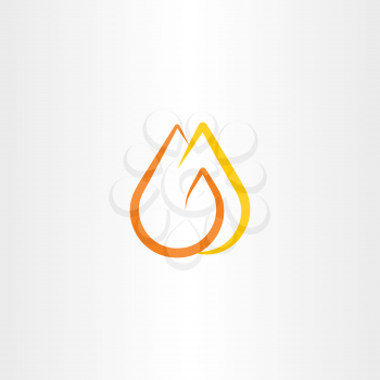 fire logo flame symbol vector icon