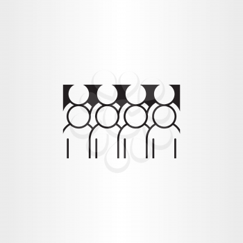 group of people clipart vector 