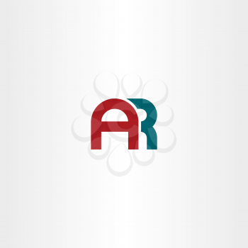 letter a and r combination ar logo vector 