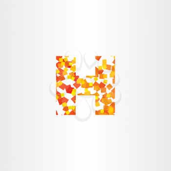 letter h design element vector symbol icon 