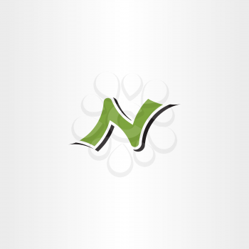 letter n logotype symbol element sign text