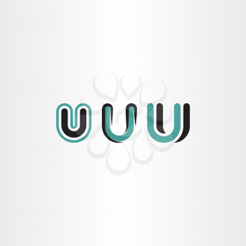 letter u set logo vector icons design