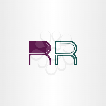 r letter logotype illustration vector icon 