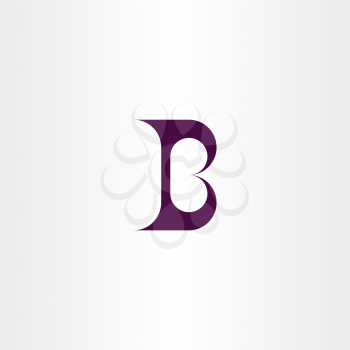 b logo letter geometric symbol dark purple 