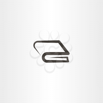 book icon line vector logo element 