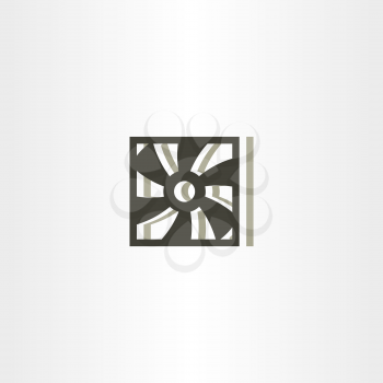 cooler ventilation vector symbol icon logo