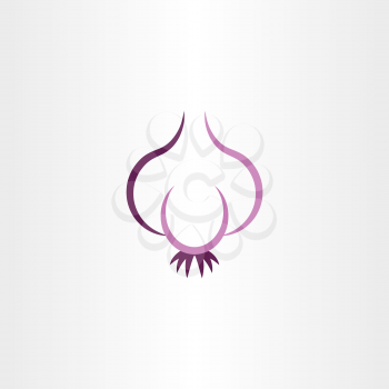 garlic icon symbol vector design element