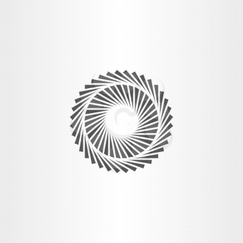 geometric optic illusion vector icon