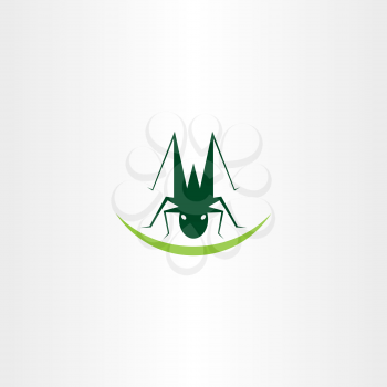 grasshopper logo icon vector element 