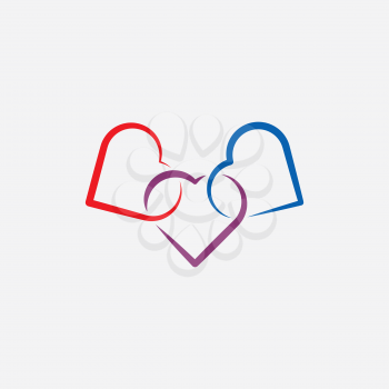 heart link icon symbol illustration vector design