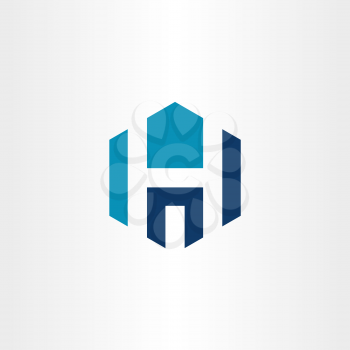 h letter building hospital icon logo vector design