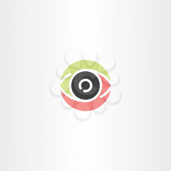 human eye logo sign vector icon