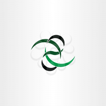 knot ribbon logo abstract vector symbol design 