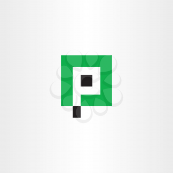 letter p vector icon parking logo sign symbol