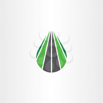 logo road highway path icon symbol vector 