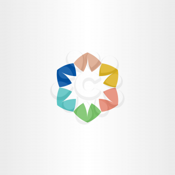 logo star colorful symbol element