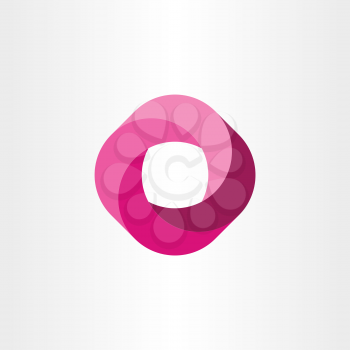 looped logo magenta business icon 