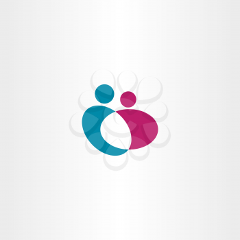 man and girl holding hands people logo icon 