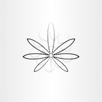 marijuana black icon vector line symbol design