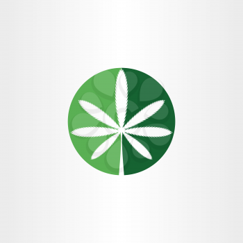 marijuana sign cannabis vector logo icon 