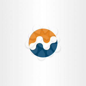 n logo blue orange icon element symbol 