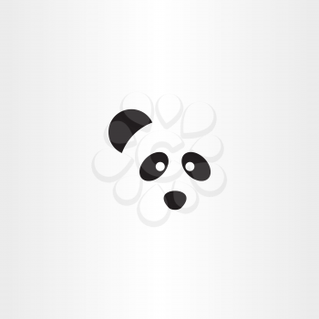panda logo vector icon symbol design