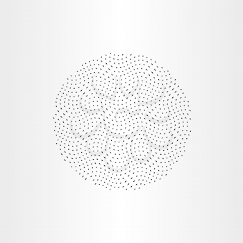 particles in circle vector design 