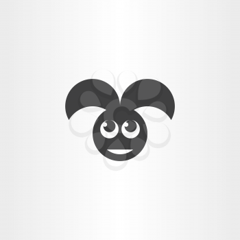 rabbit vector logo icon black symbol design