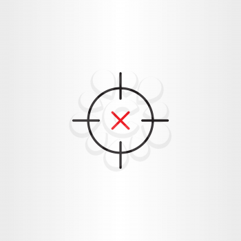 sniper target icon vector design 