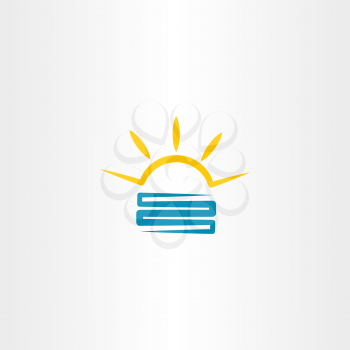 solar energy logo vector symbol icon design