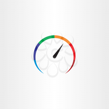 speedometer logo icon vector 