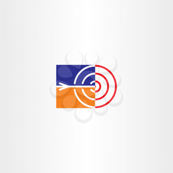 target and arrow point vector icon