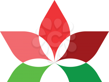 abstract flower business logo symbol design 