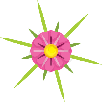 abstract flower star logo icon vector