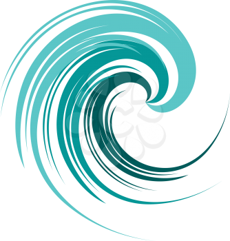 abstract water wave ocean logo vector icon illustration