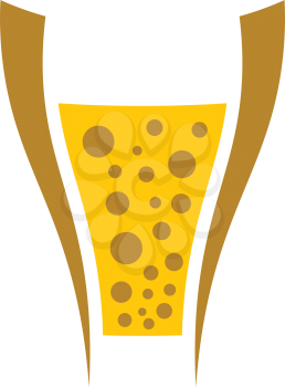 beer logo sign stylized vector design element