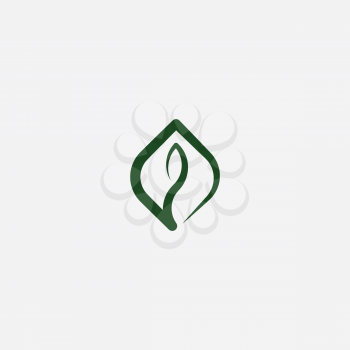 bio plant leaf icon vector symbol design