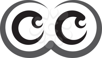 black eyes logo icon symbol design 