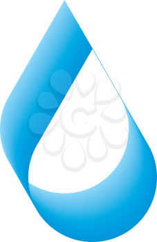 blend gradient water drop logo icon vector 
