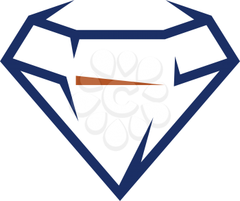 blue diamond logo vector icon symbol design